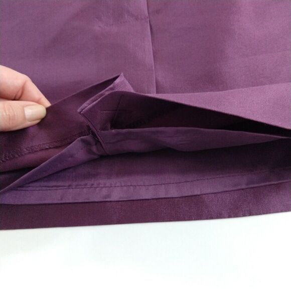 Adrianna Papell Purple Sheath Dress Size 10 New Silk Blend Cap Sleeve Formal - Picture 6 of 7